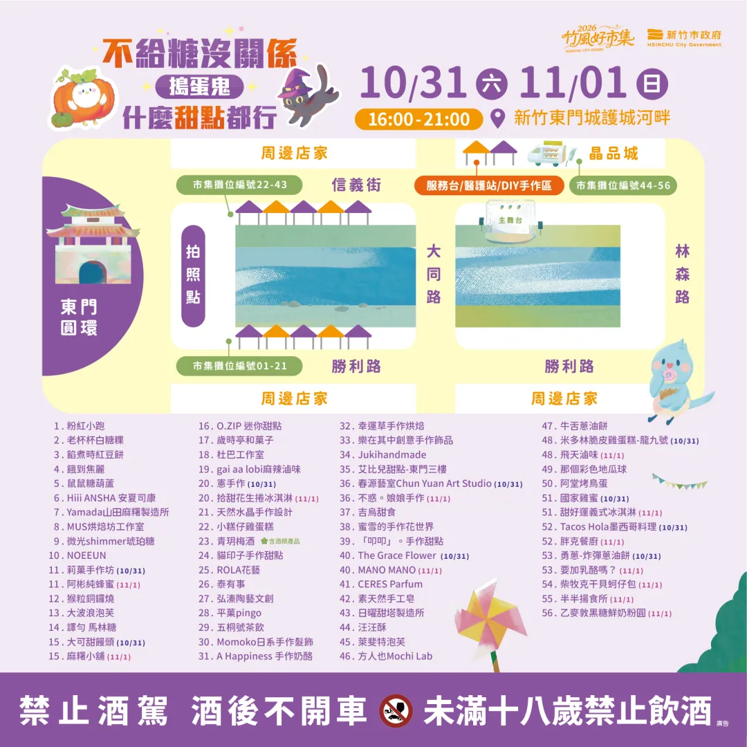 2026竹風好市集-不給糖沒關係搗蛋鬼什麼甜點都行